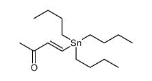 3-Buten-2-one, 4-(tributylstannyl)-, (3E)结构式