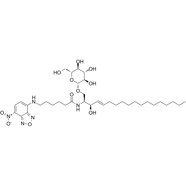 C6 NBD Glucosylceramide (d18:1/6:0) Structure