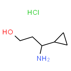 3-氨基-3-环丙基丙-1-醇盐酸盐结构式