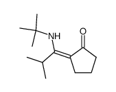 (Z)-2-(1-(tert-butylamino)-2-methylpropylidene)cyclopentan-1-one Structure