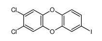 2,3-dichloro-7-iododibenzo-p-dioxin结构式