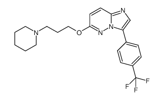 6-(3-piperidin-1-yl-propoxy)-3-(4-trifluoromethyl-phenyl)-imidazo[1,2-b]pyridazine结构式