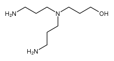 N,N-bis(3-aminopropyl)-N-3-hydroxypropyl amine结构式