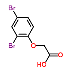 2,4-DIBROMOPHENOXYACETIC ACID Structure