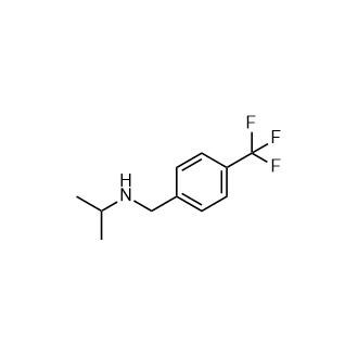 N-[4-(Trifluoromethyl)benzyl]-2-propanamine Structure