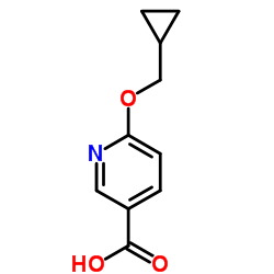 6-(Cyclopropylmethoxy)nicotinic acid structure