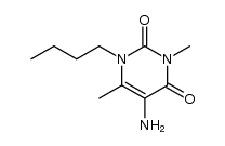 5-amino-1-butyl-3,6-dimethyl-1H-pyrimidine-2,4-dione结构式