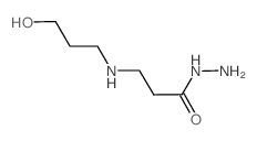 3-[(3-Hydroxypropyl)amino]propanohydrazide Structure