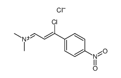 Dimethyl-(γ-chlor-γ-(p-nitro-phenyl)-allyliden)-ammonium结构式