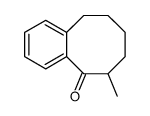 6-methyl-7,8,9,10-tetrahydro-6H-benzo[8]annulen-5-one结构式