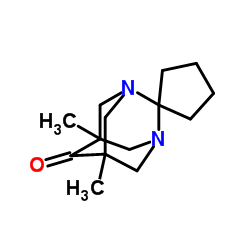 5',7'-Dimethyl-1',3'-diazaspiro[cyclopentane-1,2'-tricyclo[3.3.1.13,7]decan]-6'-one结构式