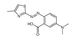 5-(dimethylamino)-2-[(4-methyl-1,3-thiazol-2-yl)diazenyl]benzoic acid结构式