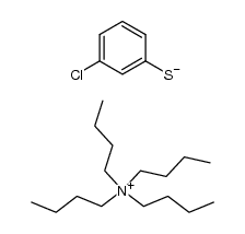 tetrabutylammonium 3-chlorobenzenethiolate Structure