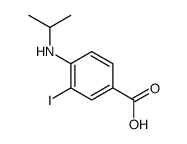 3-iodo-4-(propan-2-ylamino)benzoic acid结构式