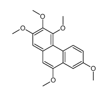 2,3,4,7,9-pentamethoxyphenanthrene Structure