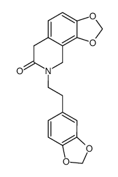 7,8-methylenedioxy-2-(3,4-methylenedioxyphenethyl)-1,2,3,4-tetrahydroisoquinolin-3-one结构式