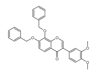 7,8-dibenzyloxy-3',4'-dimethoxyisoflavone Structure