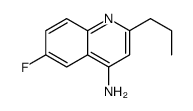 4-Amino-6-fluoro-2-propylquinoline结构式