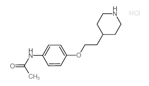 N-{4-[2-(4-Piperidinyl)ethoxy]phenyl}acetamide hydrochloride Structure