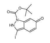 tert-butyl 3-iodo-6-oxo-2H-indazole-1-carboxylate Structure