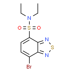 7-Bromo-N,N-diethyl-2,1,3-benzothiadiazole-4-sulfonamide结构式