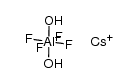 cesium diaquatetrafluoro aluminate Structure