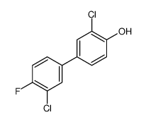 2-chloro-4-(3-chloro-4-fluorophenyl)phenol结构式