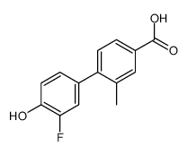 4-(3-fluoro-4-hydroxyphenyl)-3-methylbenzoic acid Structure