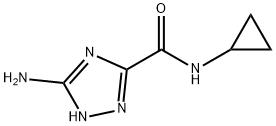 5-Amino-N-cyclopropyl-1H-1,2,4-triazole-3-carboxamide Structure