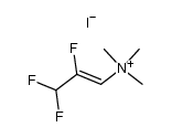 (2,3,3-Trifluoro-1-propenyl)trimethylammonium Iodide结构式