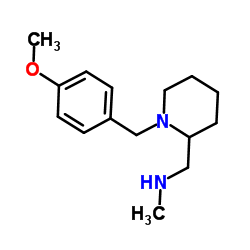 1-[1-(4-Methoxybenzyl)-2-piperidinyl]-N-methylmethanamine Structure