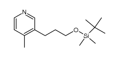 3-(3-((tert-butyldimethylsilyl)oxy)propyl)-4-methylpyridine Structure