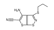 4-amino-3-propylsulfanylthieno[3,2-d][1,2]thiazole-5-carbonitrile Structure