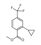 2-Cyclopropyl-4-trifluoromethylbenzoic acid methyl ester结构式