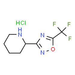 2-(5-Trifluoromethyl-[1,2,4]oxadiazol-3-yl)-piperidine hydrochloride structure