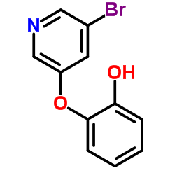 2-[(5-Bromo-3-pyridinyl)oxy]phenol Structure