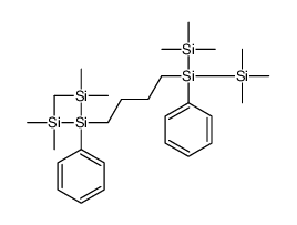 trimethyl-[phenyl-[4-[phenyl-bis(trimethylsilyl)silyl]butyl]-trimethylsilylsilyl]silane Structure