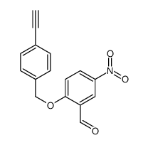 2-[(4-ethynylphenyl)methoxy]-5-nitrobenzaldehyde结构式