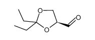 1,3-Dioxolane-4-carboxaldehyde, 2,2-diethyl-, (4S)- (9CI) Structure