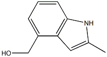 (2-methyl-1H-indol-4-yl)methanol结构式