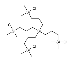 tetrakis[3-[chloro(dimethyl)silyl]propyl]silane结构式