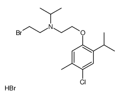 N-(2-bromoethyl)-N-[2-(4-chloro-5-methyl-2-propan-2-ylphenoxy)ethyl]propan-2-amine,hydrobromide Structure