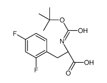 Boc-2,4-Difluoro-D-Phenylalanine Structure