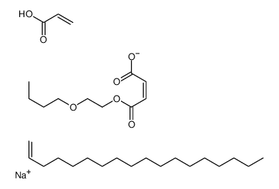 sodium,(Z)-4-(2-butoxyethoxy)-4-oxobut-2-enoic acid,octadec-1-ene,prop-2-enoate结构式