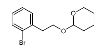 2H-Pyran, 2-2-(2-bromophenyl)ethoxytetrahydro- structure