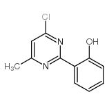 4-CHLORO-2-(2-HYDROXYPHENYL)-6-METHYLPYRIMIDINE结构式