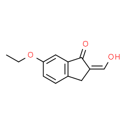 1H-Inden-1-one,6-ethoxy-2,3-dihydro-2-(hydroxymethylene)-(9CI)结构式