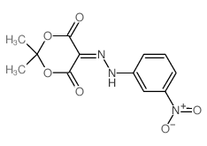 1,3-Dioxane-4,5,6-trione, 2,2-dimethyl-, 5-[(3-nitrophenyl)hydrazone] (en)结构式