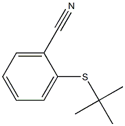 Benzonitrile, 2-[(1,1-dimethylethyl)thio]- Structure