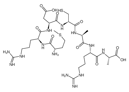 Met-Arg-Asp-Cys-Ala-Arg-Ala Structure